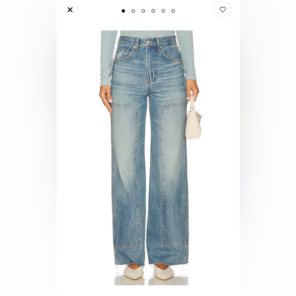Veronica Beard Taylor High Rise Wide Leg Jeans – Size 25